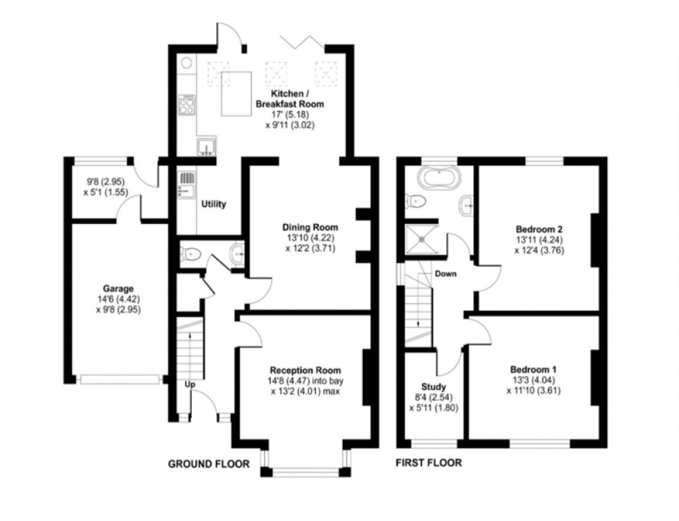 Floorplan for Wycliffe Avenue, Wilmslow