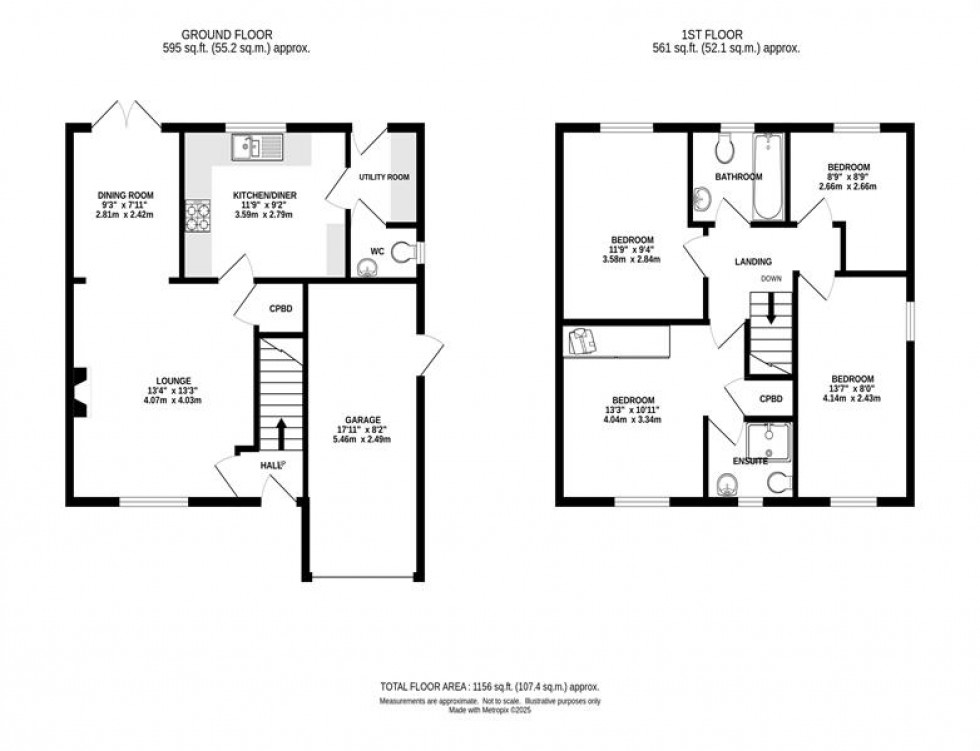 Floorplan for Homestead Way,  Chapel-En-Le-Frith , High Peak