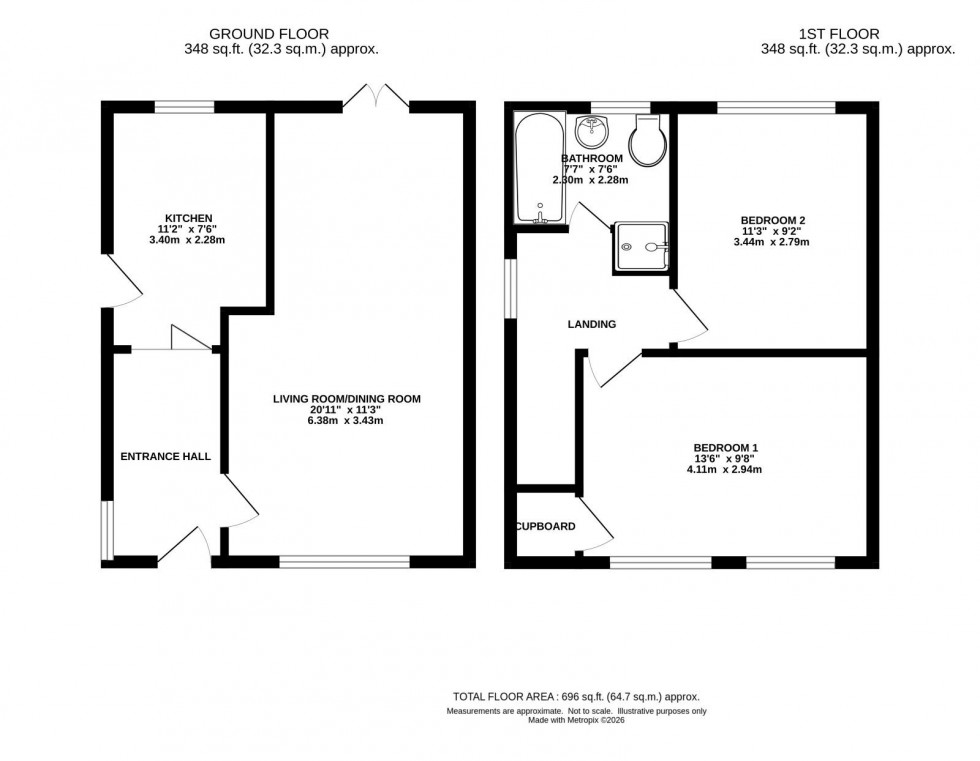 Floorplan for Southdene Avenue, Manchester