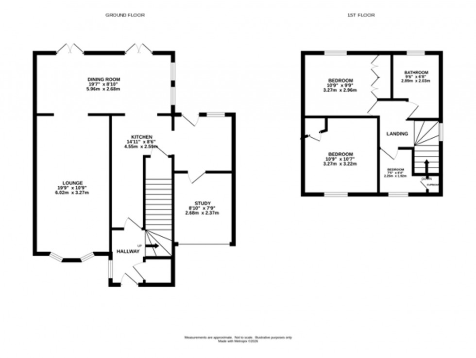 Floorplan for Kenilworth Road, Macclesfield, SK11