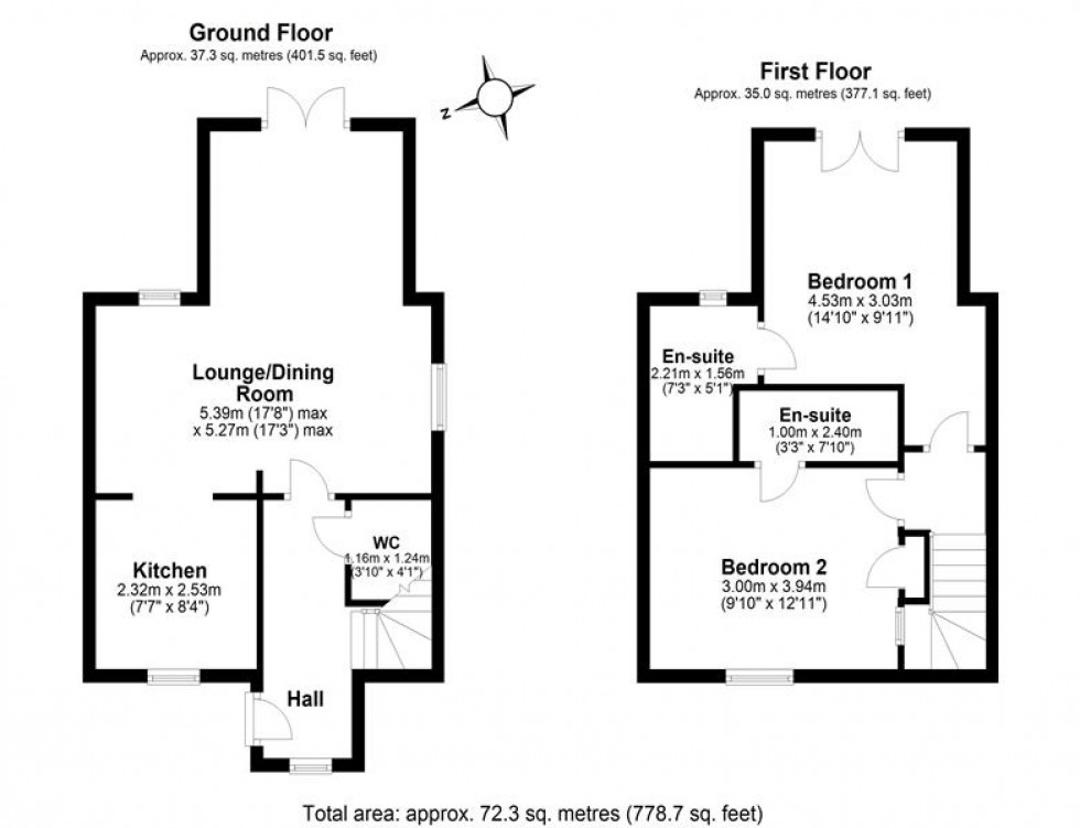 Floorplan for Crown Inn Cottages, Fingerpost Lane, Norley, Frodsham