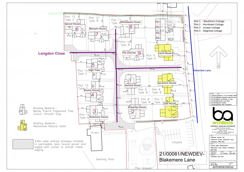 Floorplan for Blossom House, Forest Edge, Delamere, Frodsham