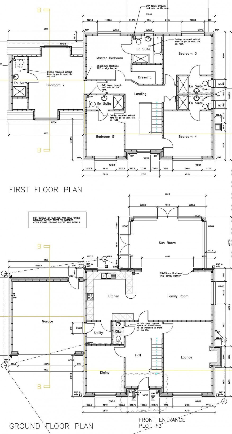 Floorplan for High Trees, Forest Edge, Blakemere Lane, Delamere