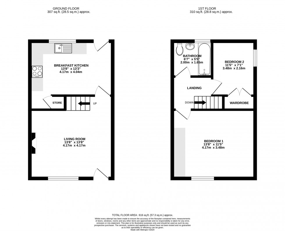 Floorplan for Alma Lane, Wilmslow