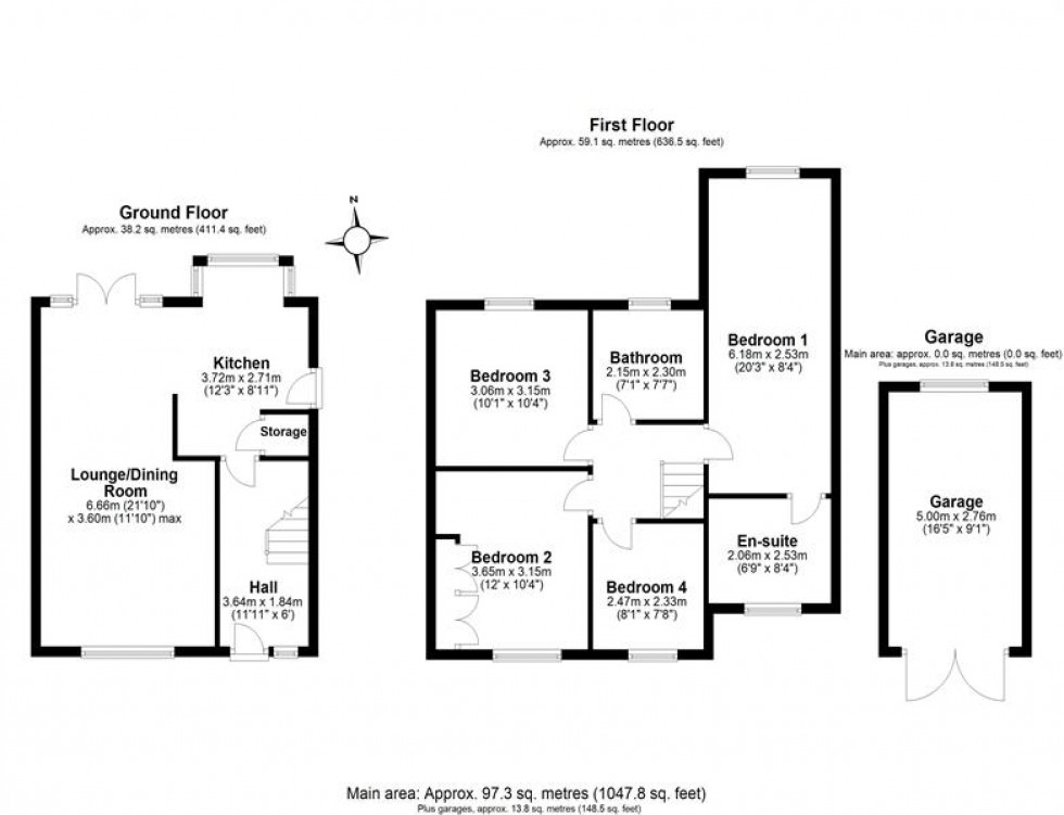 Floorplan for Parkfield Drive, Helsby, Frodsham