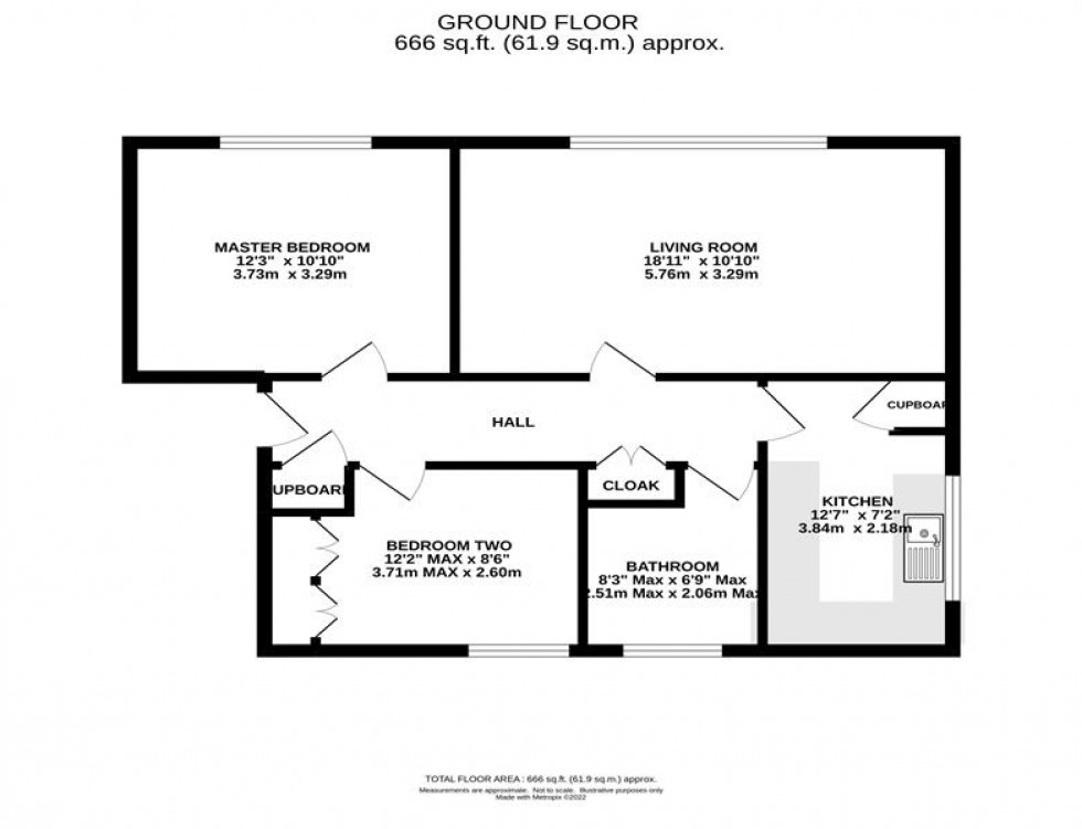 Floorplan for Burlington Court, Burlington Road, Altrincham