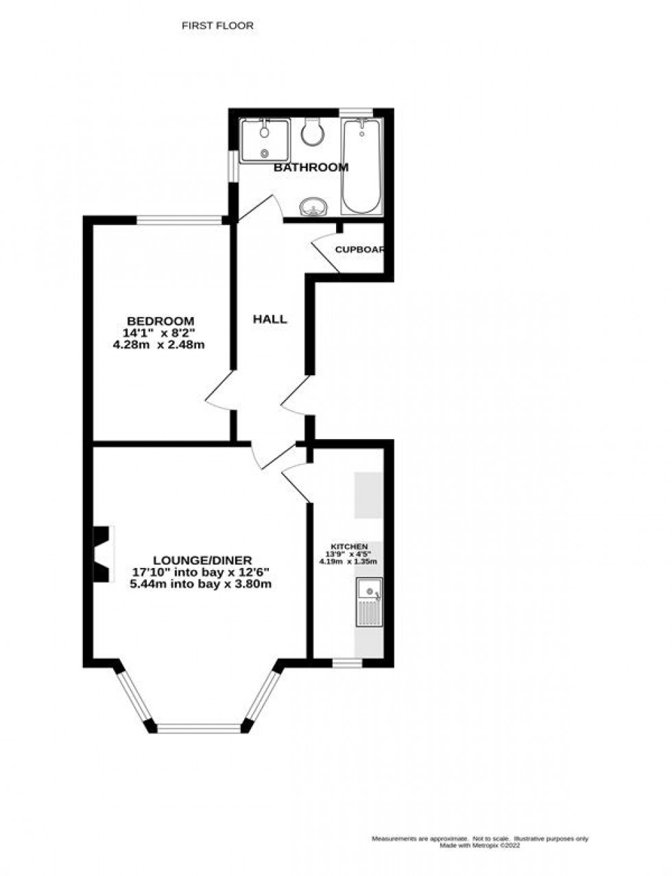 Floorplan for Fairfield Road, Buxton