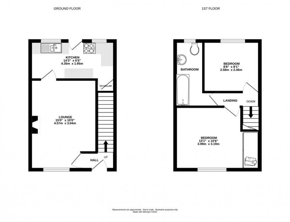 Floorplan for Buxton Road, Whaley Bridge