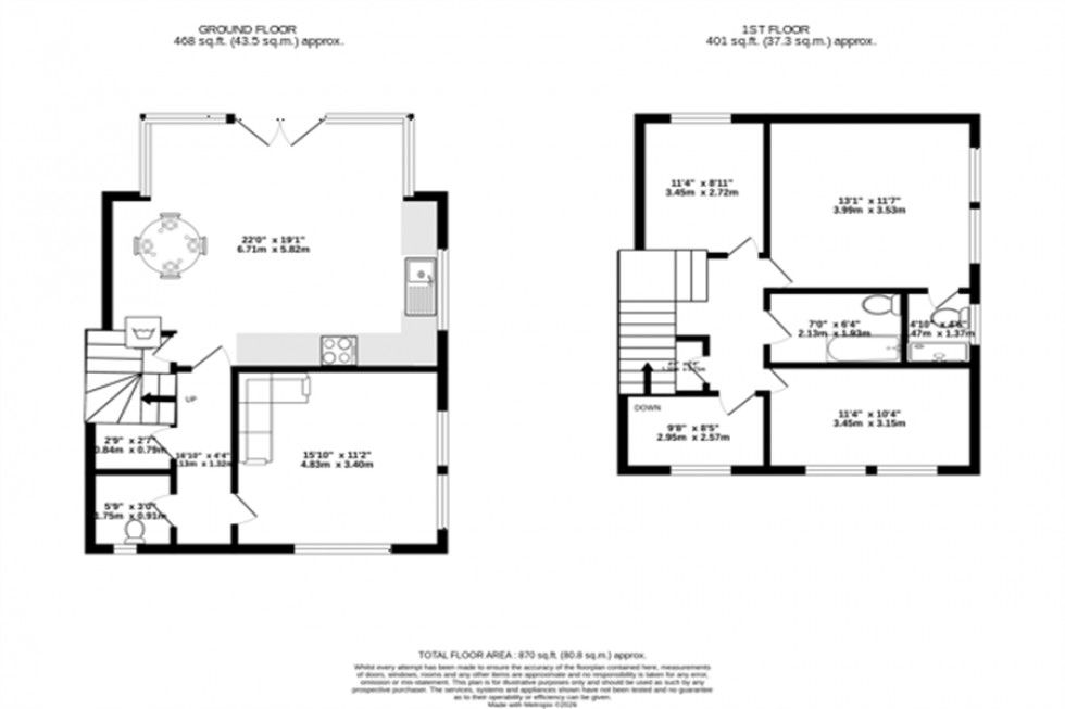 Floorplan for St. Georges Way, Handforth, Wilmslow