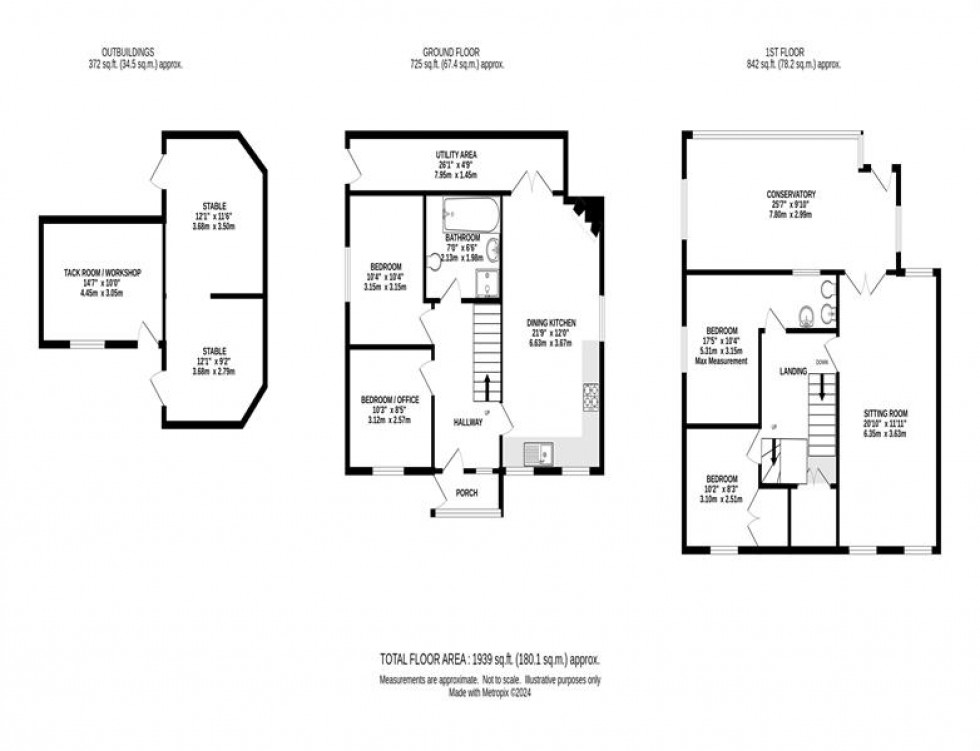 Floorplan for Buxworth, High Peak