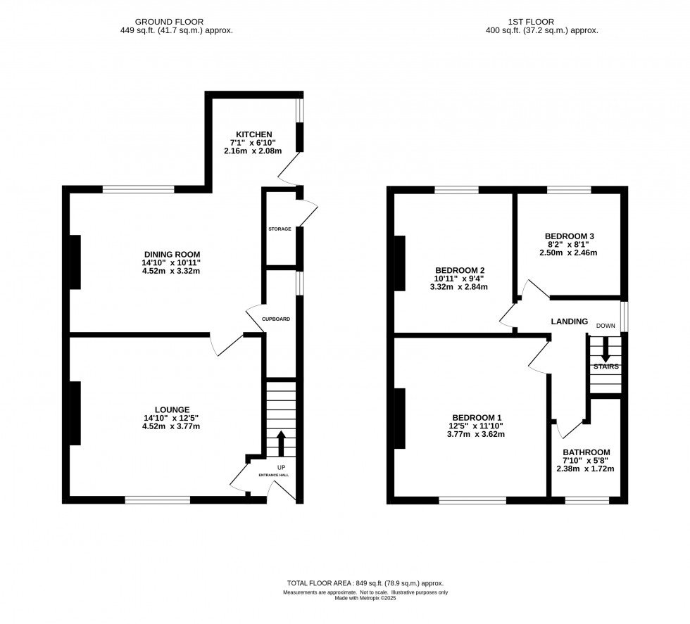 Floorplan for Windsor Grove, Romiley, Stockport
