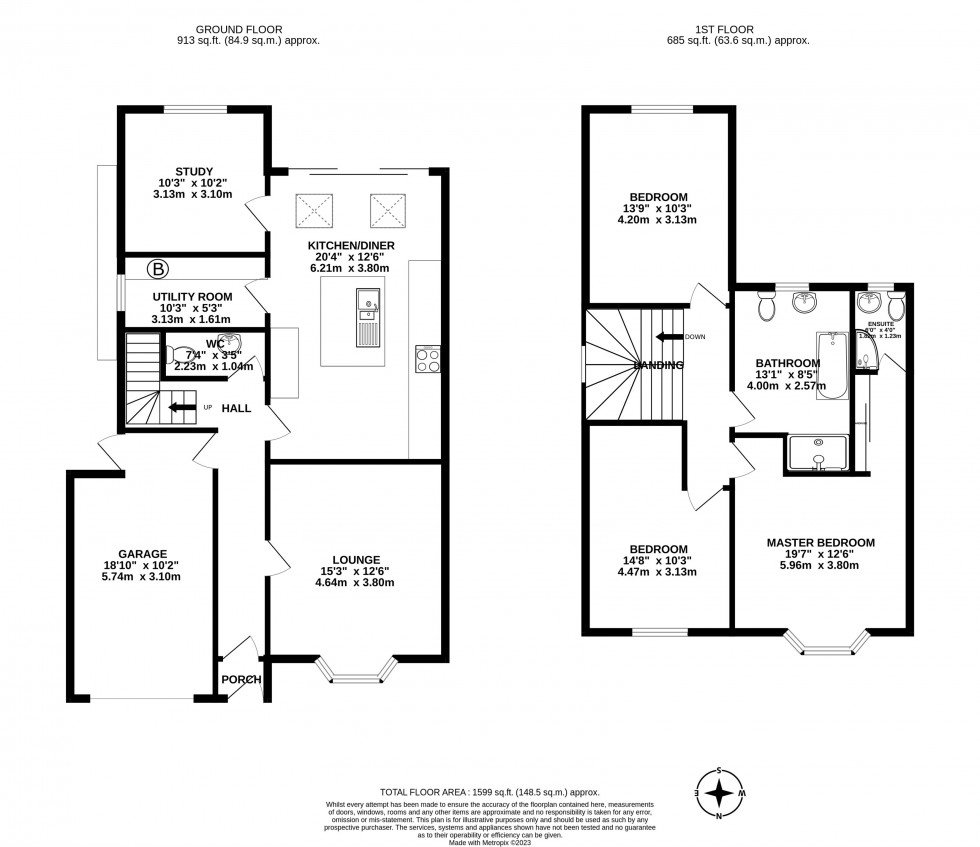 Floorplan for Thelwall New Road, Thelwall, Warrington