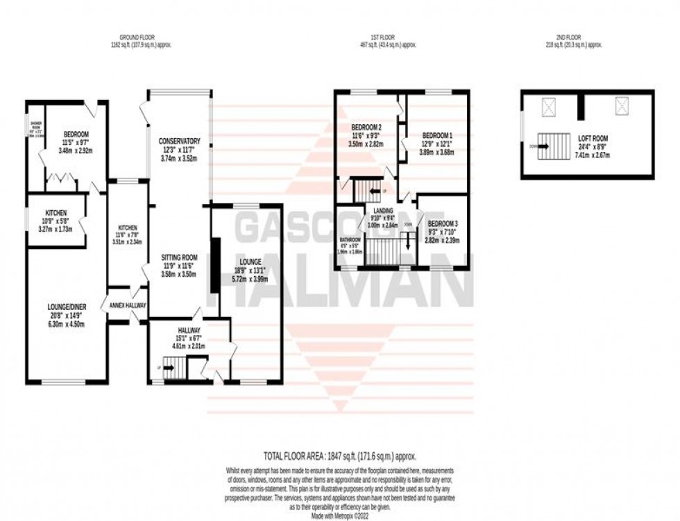 Floorplan for Broad Road, Sale