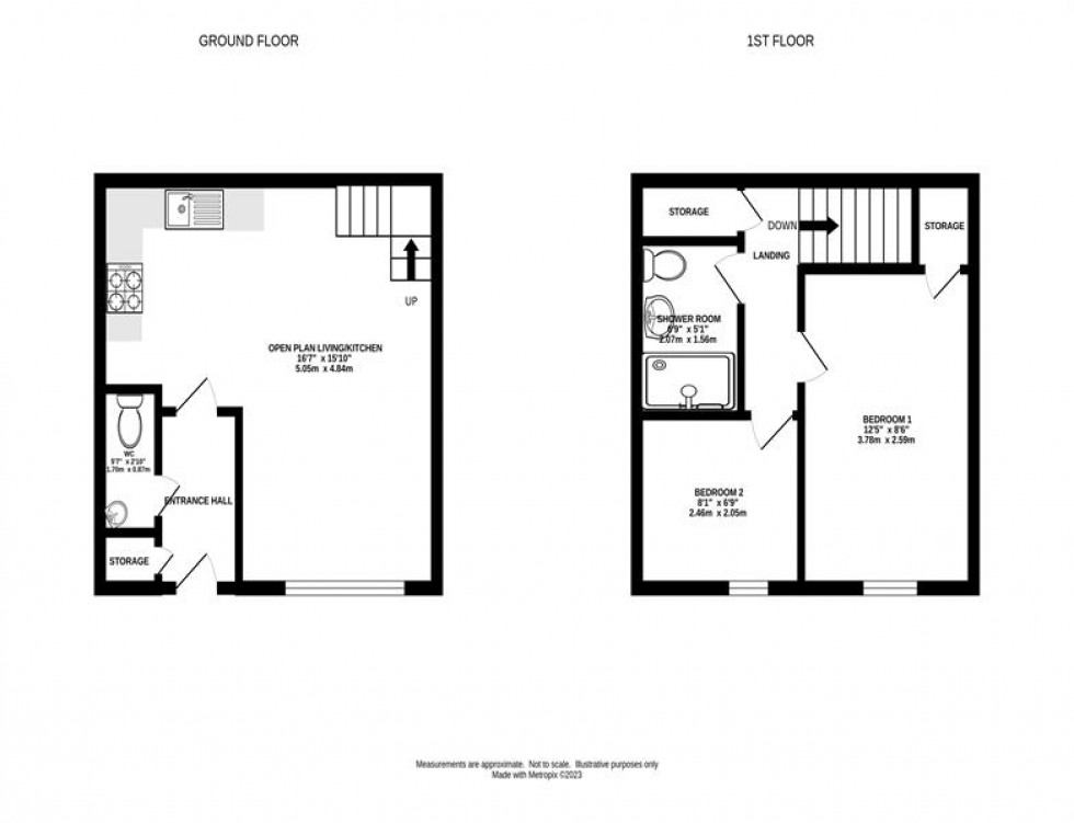 Floorplan for Torside Street, Tintwistle, Glossop
