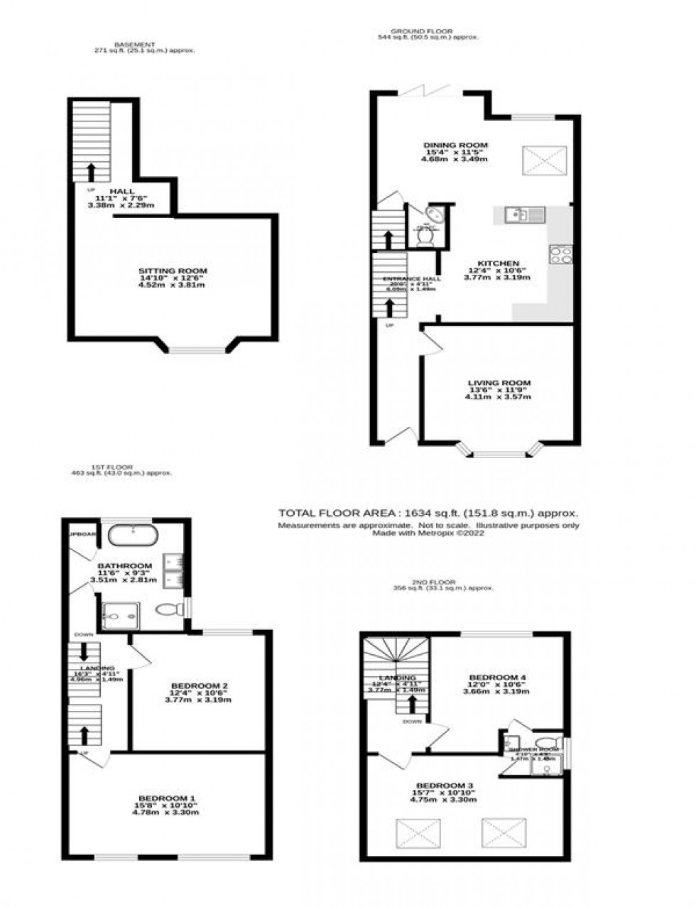 Floorplan for Northen Grove, West Didsbury