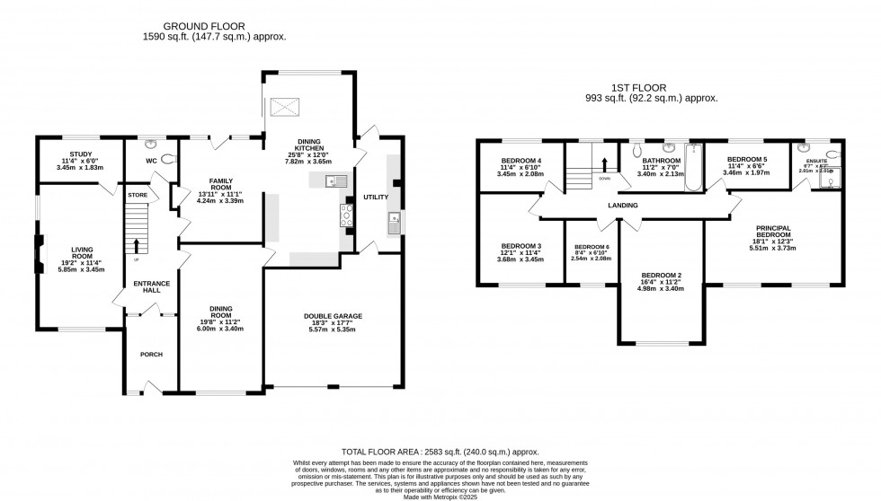 Floorplan for Kings Road, Wilmslow