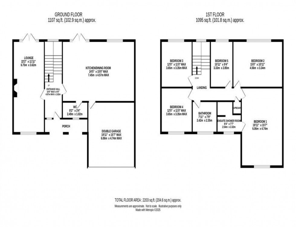 Floorplan for Sycamore Crescent, Macclesfield