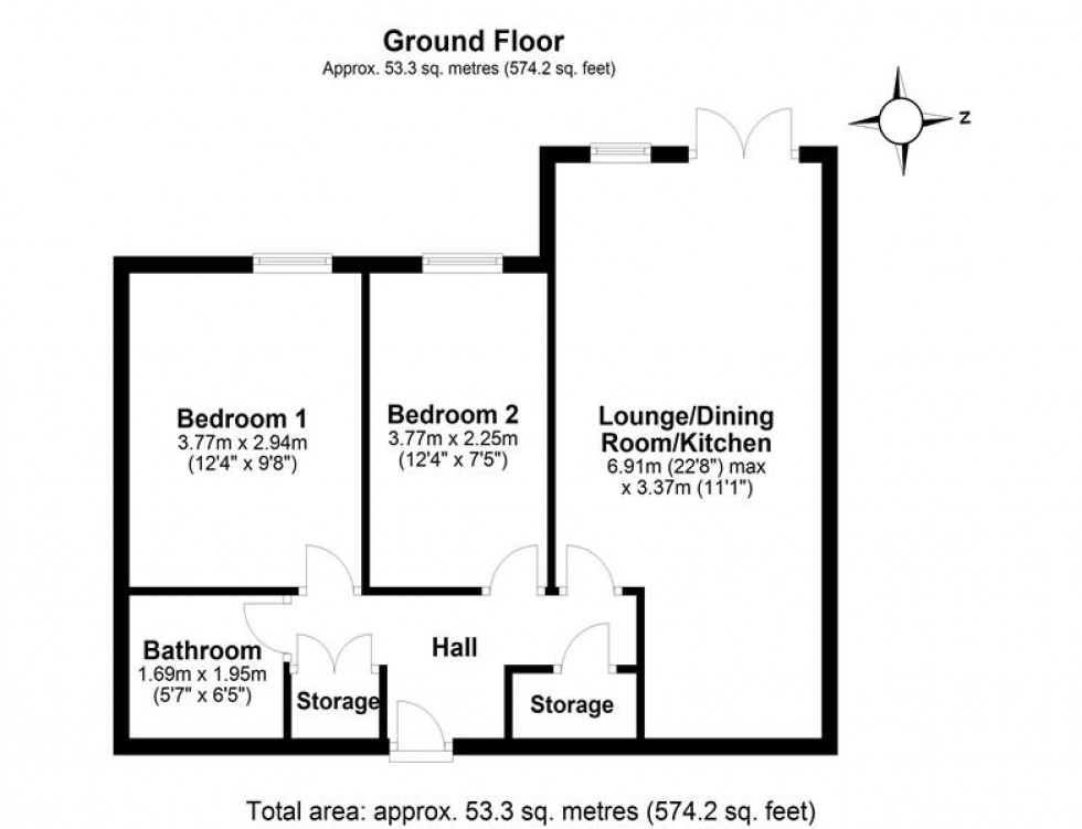 Floorplan for Ferma Lane, Great Barrow, Chester