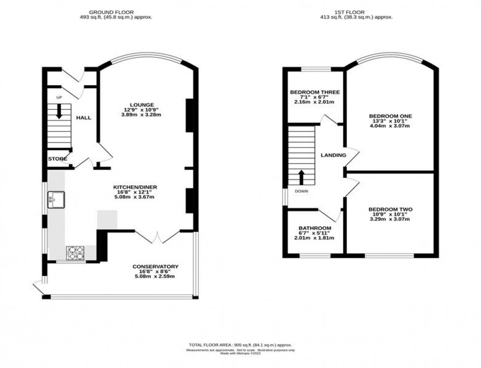 Floorplan for Newby Road, Stockport