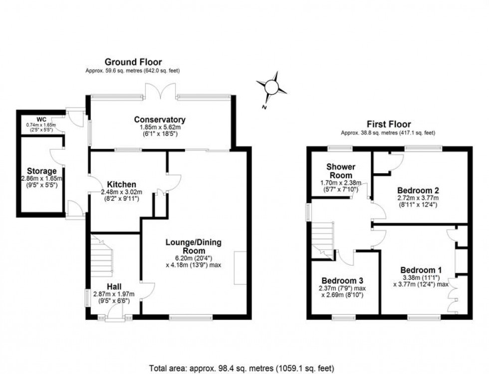 Floorplan for Clifton Crescent, Frodsham