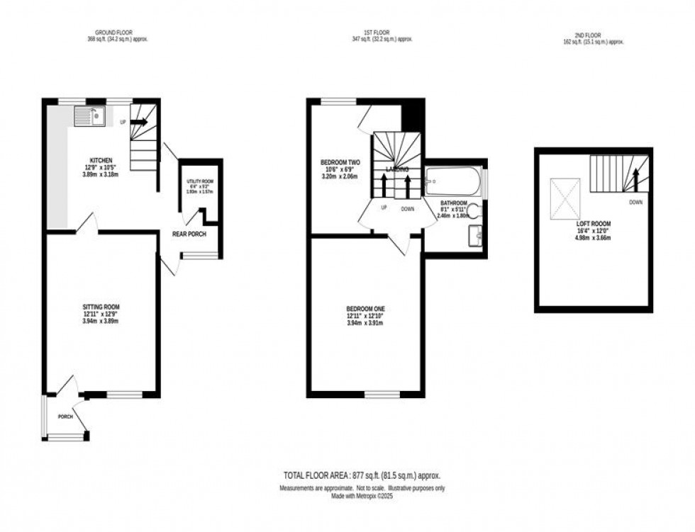 Floorplan for New Road, Buxworth, High Peak