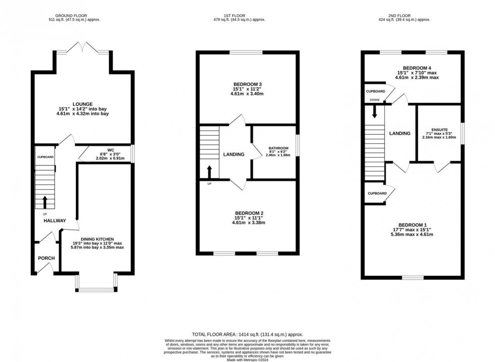 Floorplan for Abbey Court, Poynton