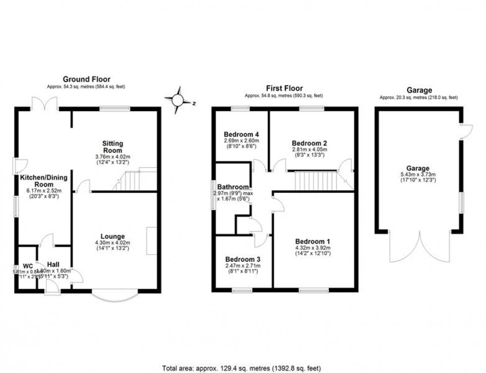 Floorplan for Ashlands, Frodsham