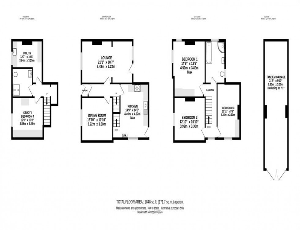 Floorplan for Vale Road, Bowdon, Altrincham