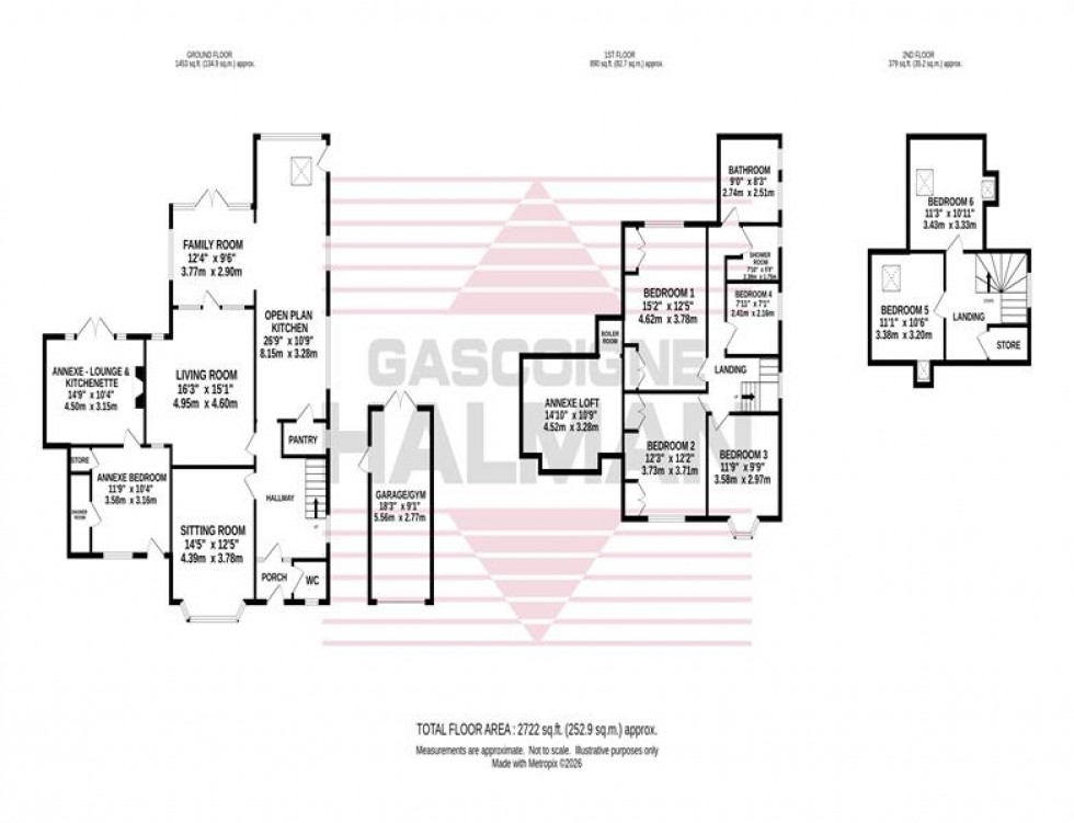 Floorplan for Moss Lane, Bramhall - Including Self Contained Annexe