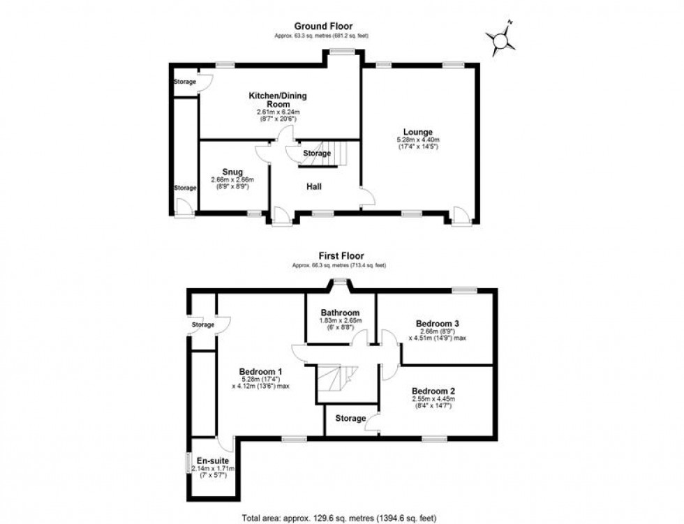 Floorplan for Monastery Cottages, Marsh Lane, Ince, Chester