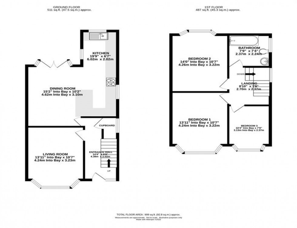 Floorplan for Bournelea Avenue, Burnage