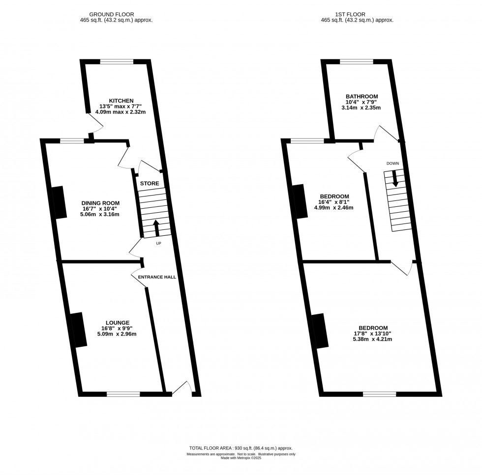 Floorplan for Walton Road, Stockton Heath, Warrington