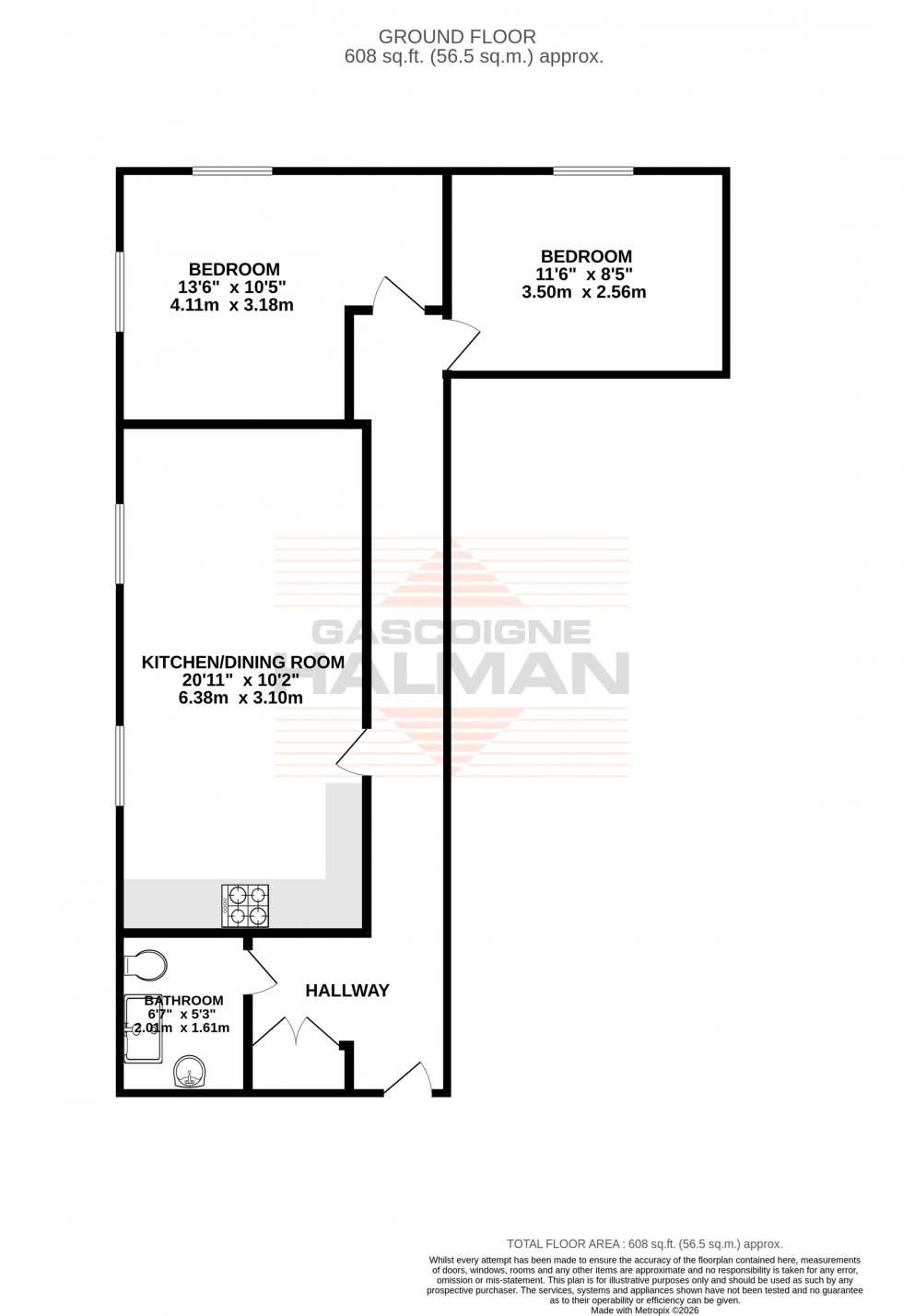 Floorplan for Crossford Court, Dane Road, Sale