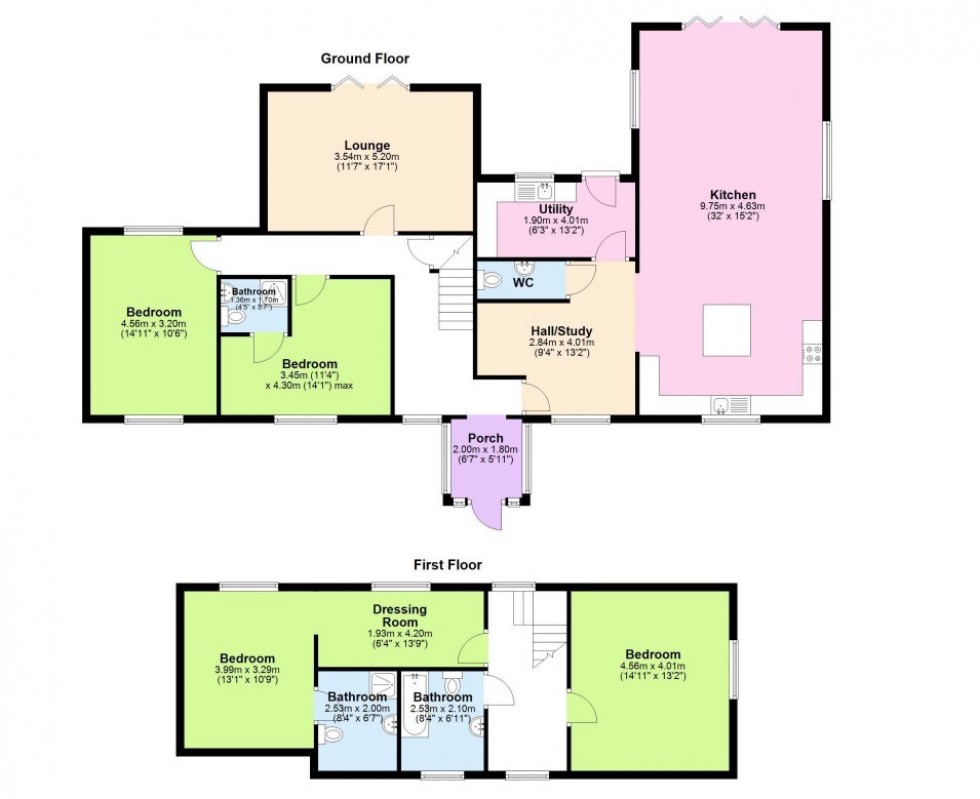 Floorplan for Fantastic fully renovated modern cottage just outside Tarporley village