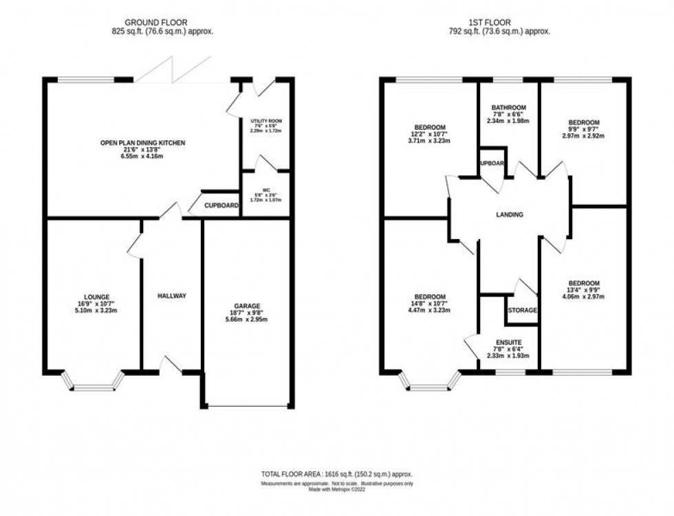 Floorplan for Lincoln Close, Woodford, Stockport