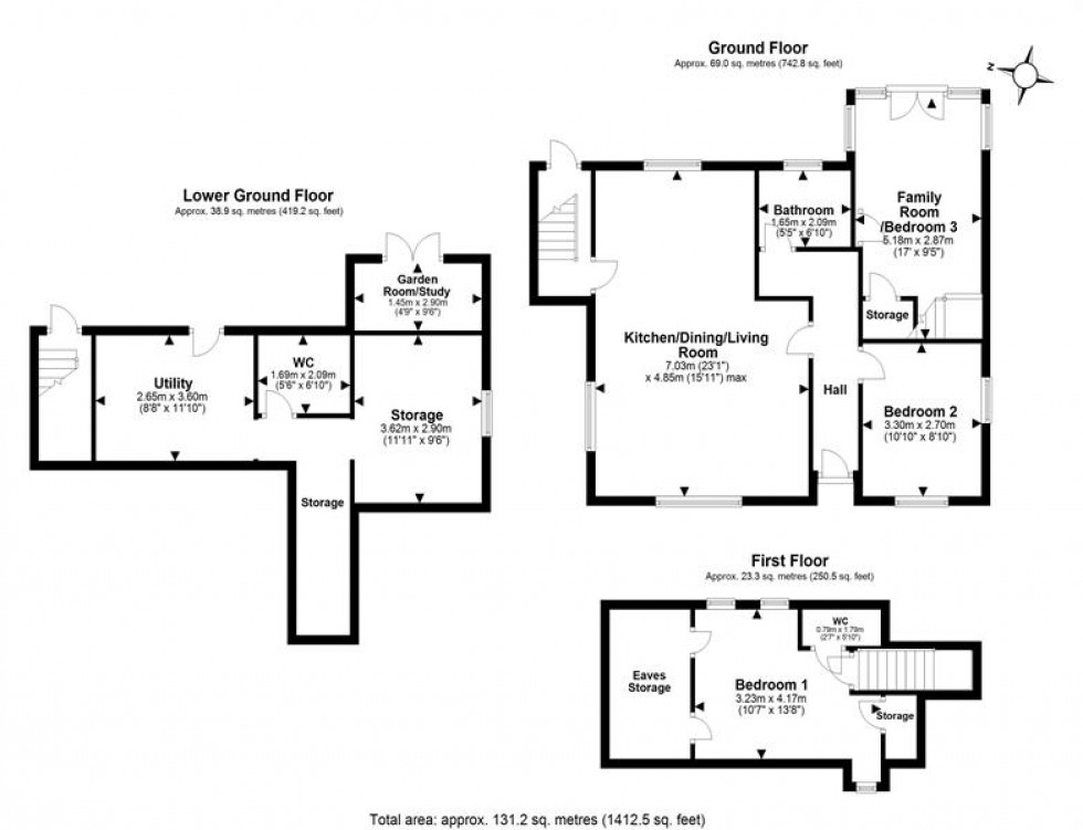 Floorplan for Top Road, Frodsham