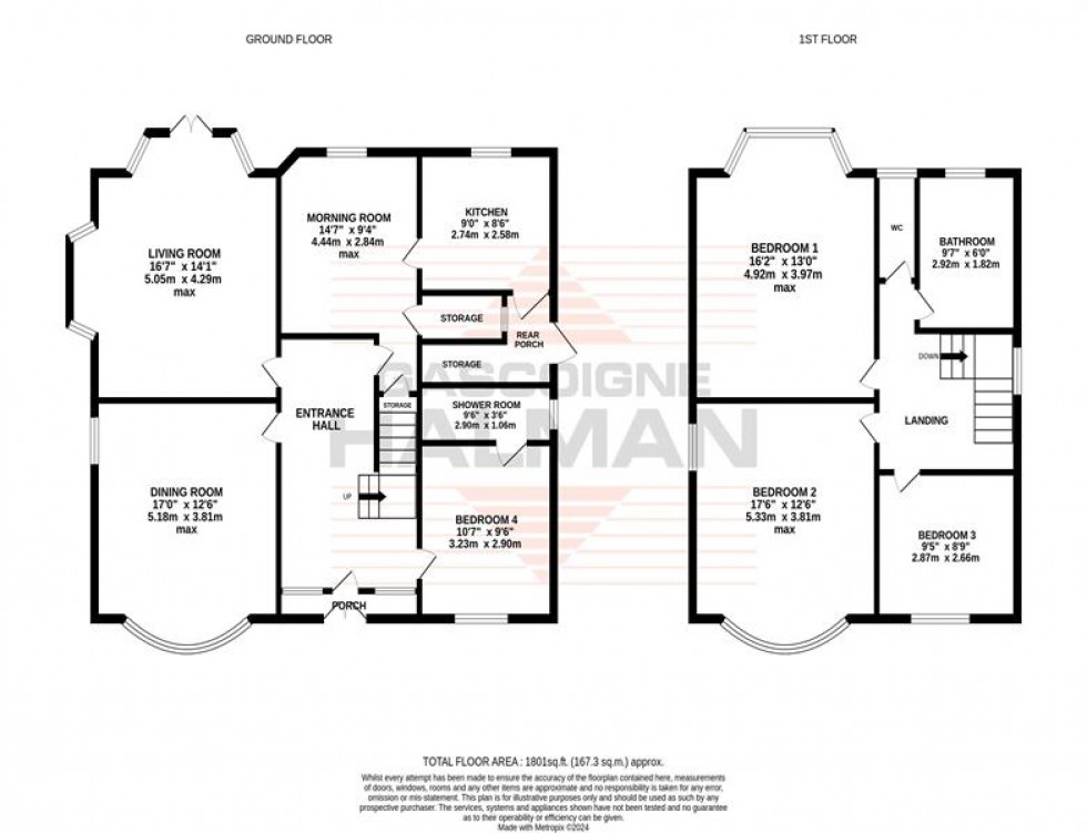 Floorplan for Washway Road, Sale