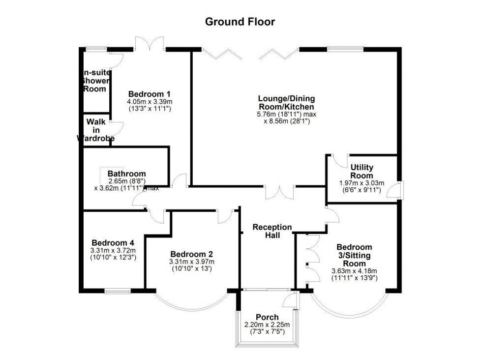 Floorplan for Townfield Lane, Frodsham