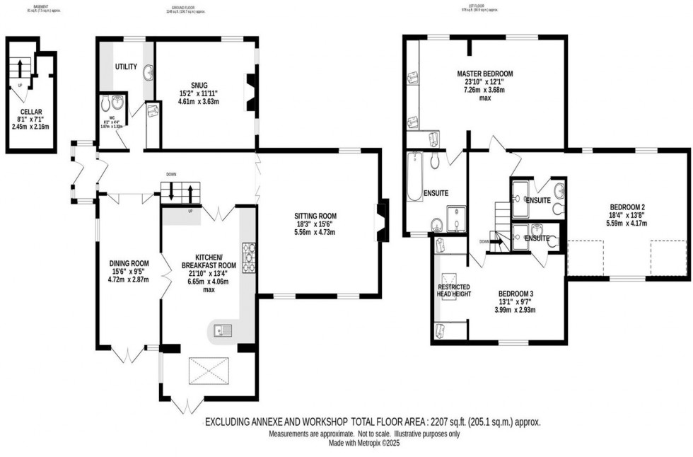 Floorplan for 3 Macclesfield Road, Prestbury, SK10