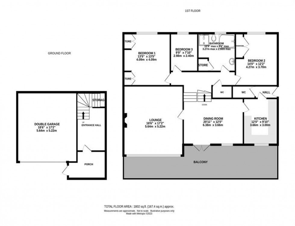 Floorplan for Hall Lane, Sutton, Macclesfield