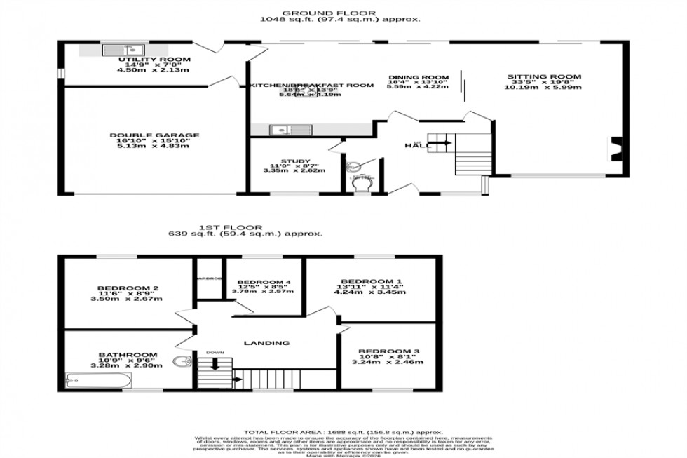 Floorplan for Beaufort Close, Alderley Edge