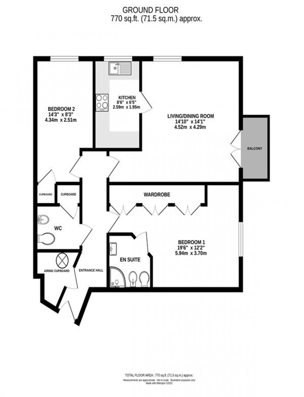 Floorplan for The Maples, Warford Park, Faulkners Lane, Mobberley