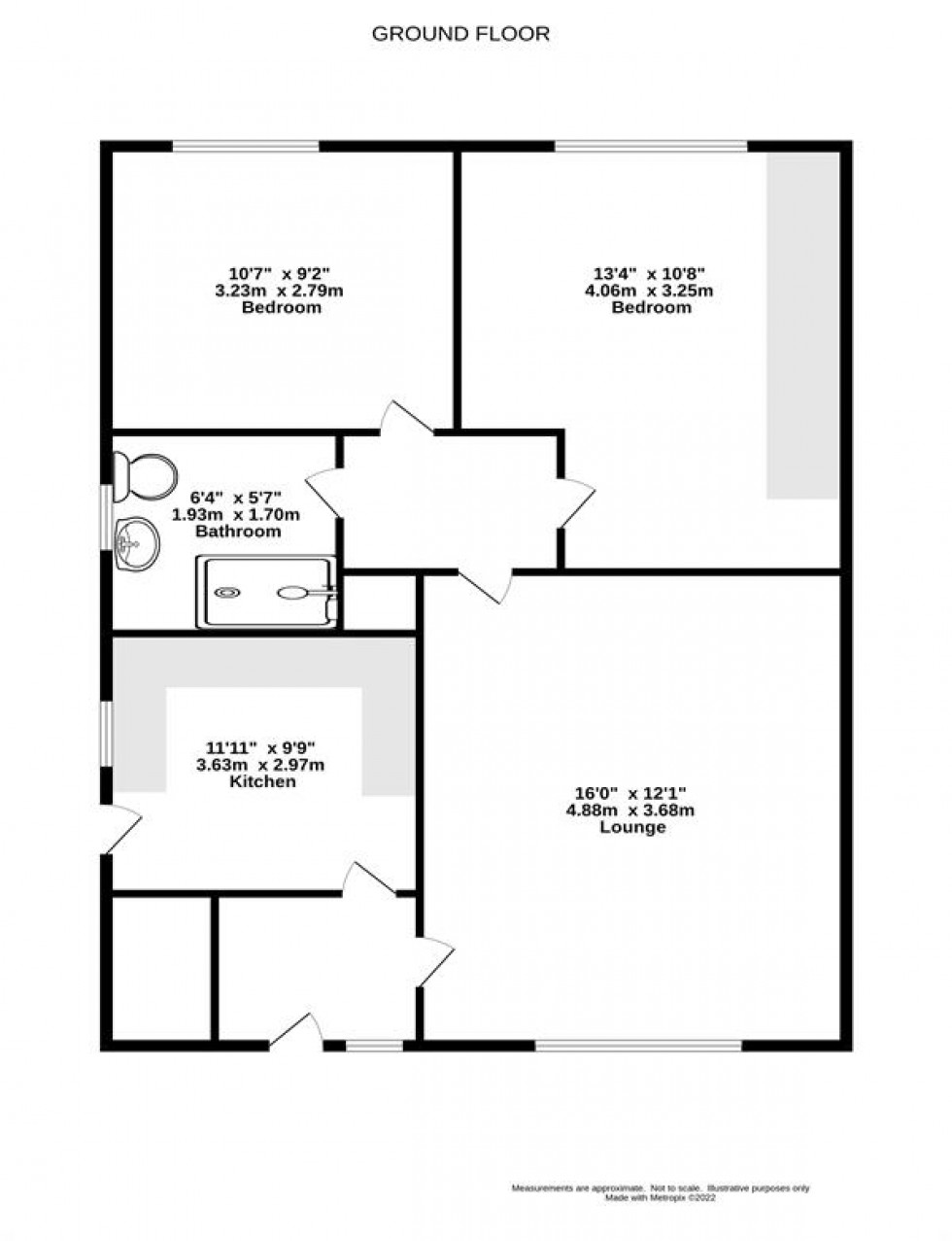 Floorplan for Curzon Road, Poynton, Stockport