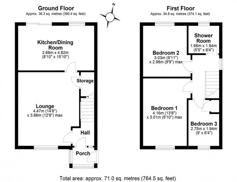Floorplan for Stonecrop Close, Beechwood, Runcorn