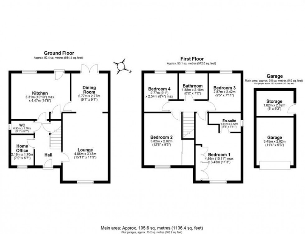Floorplan for Redacre Close, Dutton, Warrington