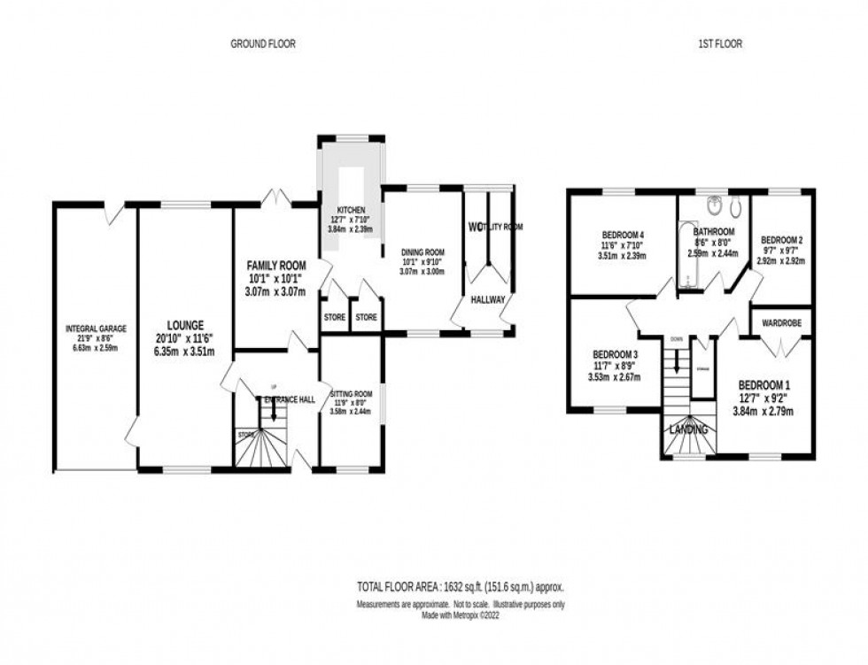 Floorplan for Valley Road, Macclesfield
