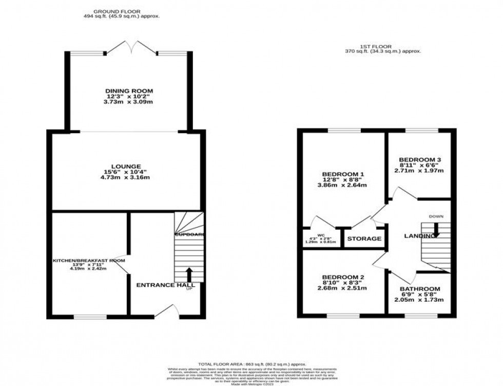 Floorplan for Alexandra Mews, High Street, Frodsham