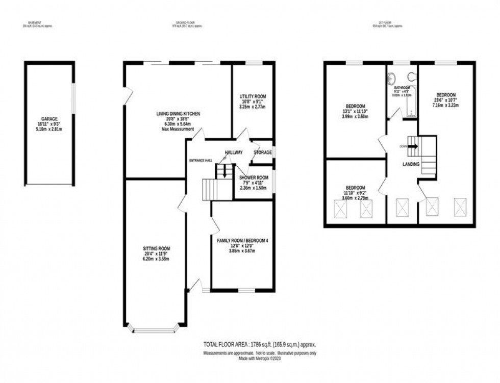 Floorplan for Low Meadow, Whaley Bridge, High Peak