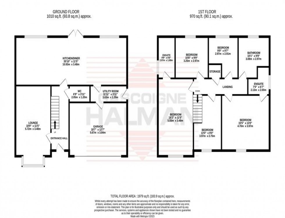 Floorplan for Three Acres Lane, Cheadle Hulme, Cheadle