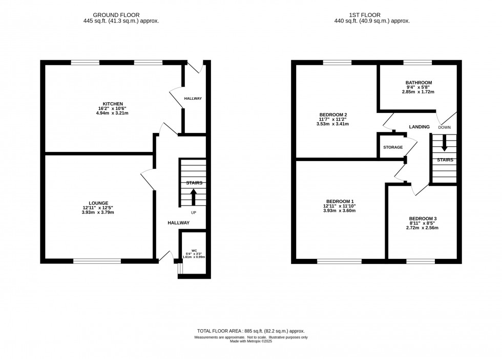Floorplan for Carver Road, Marple, Stockport